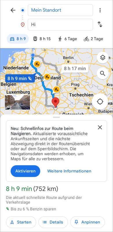 Google Maps Route