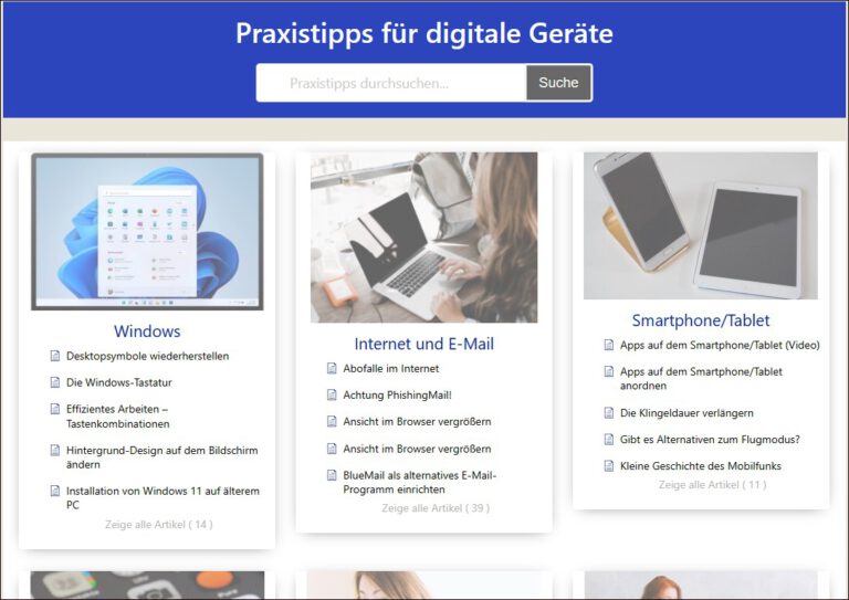 Praxistipps kostenlos