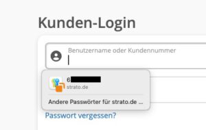 Password auf dem Mac