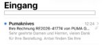 Phishing-Mail Rechnung