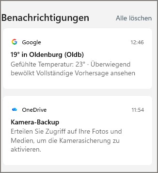 Benachrichtigungen auf dem Smartphone