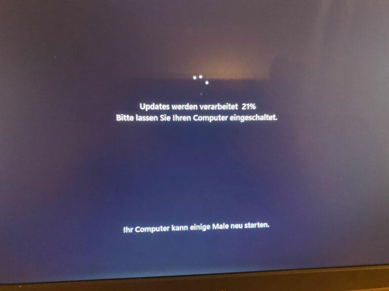 Update des Windows 10 Gerätes