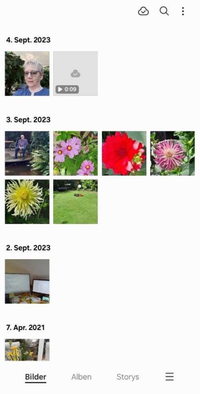 Gallery_Bilder Die Galerie auf dem Smartphone